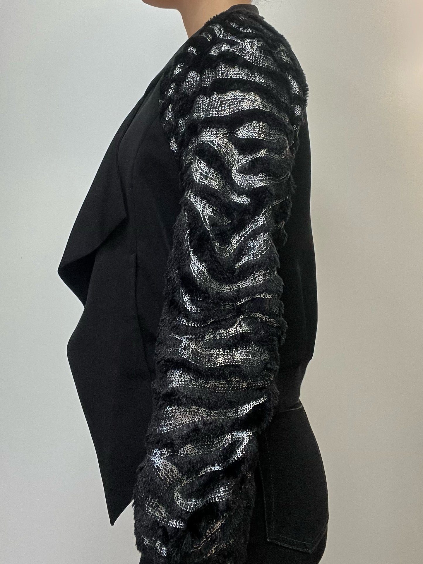 BCBGeneration Black Crop Jacket Size S
