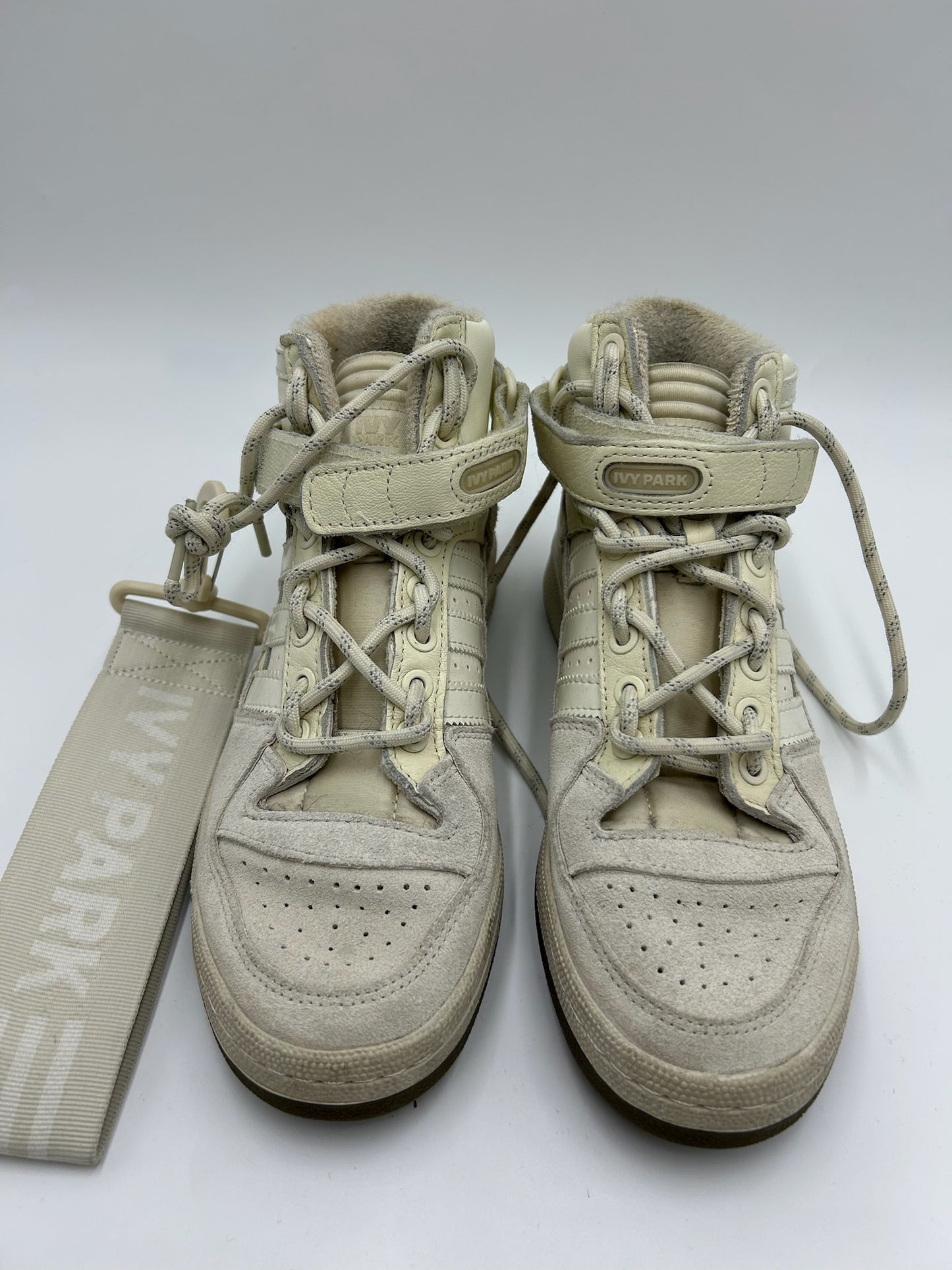 Adidas X Ivy Park White High Top Sneakers Size 6.5