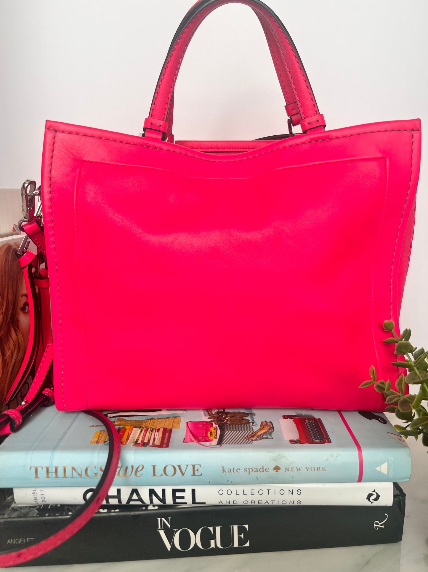 Marc Jacobs Pink The Box Leather Tote