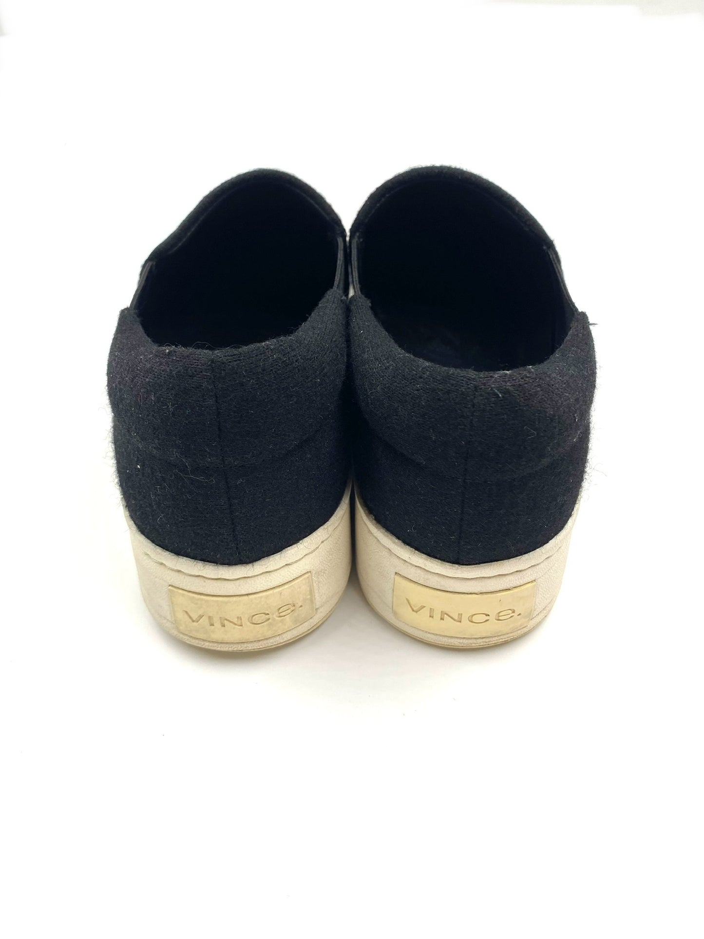 Vince Black Slip-On Sneakers Size 7.5M