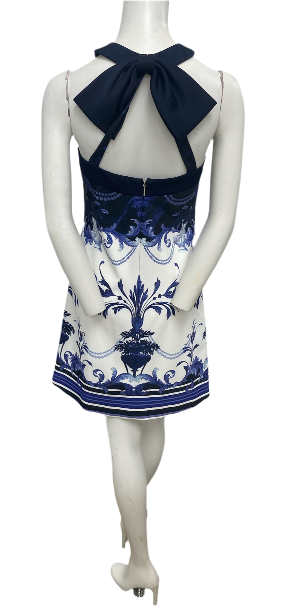 Ted Baker Blue Paisley Print Dress Size S