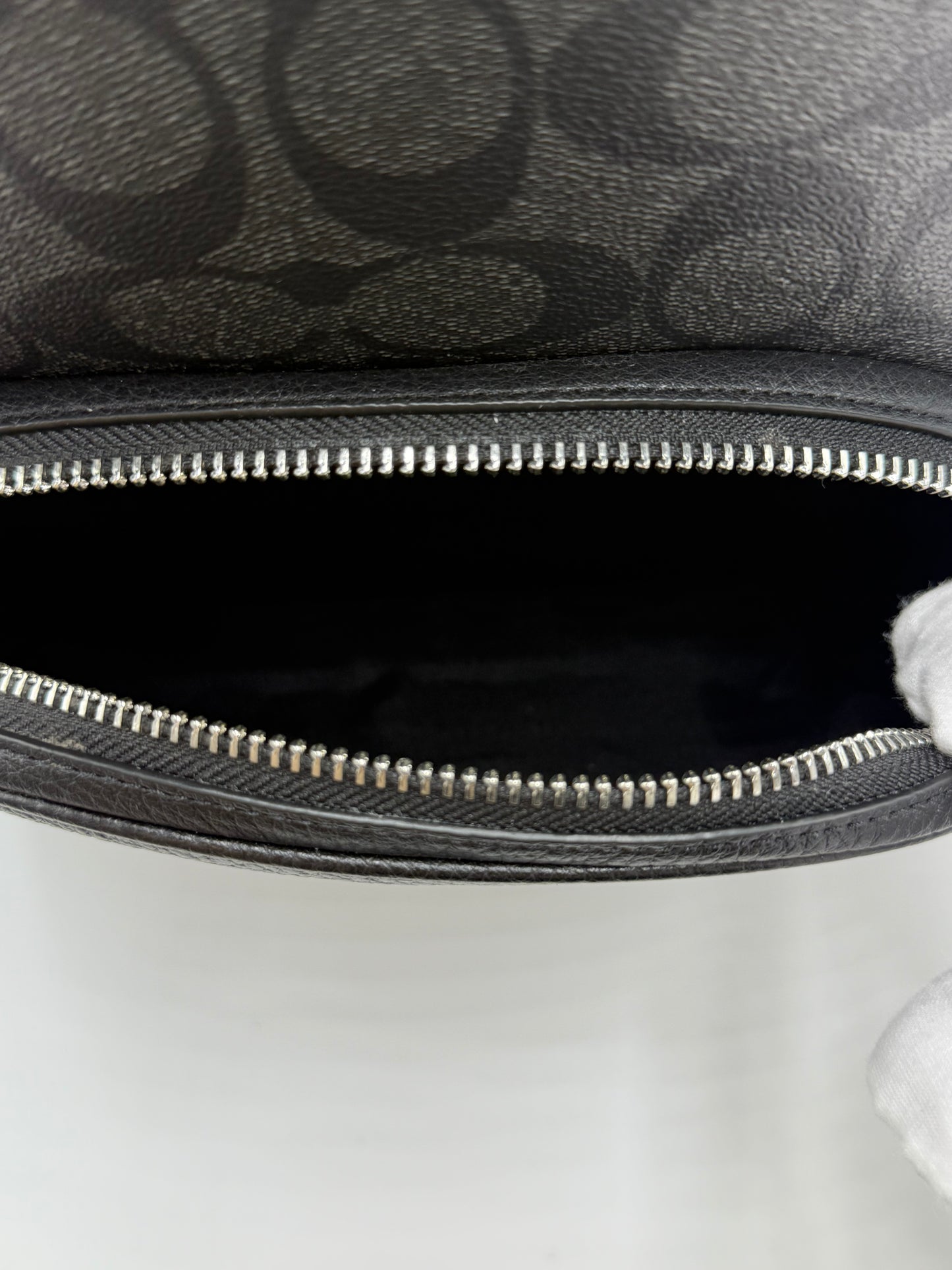 Brand New Coach Black Court Monogram Backpack