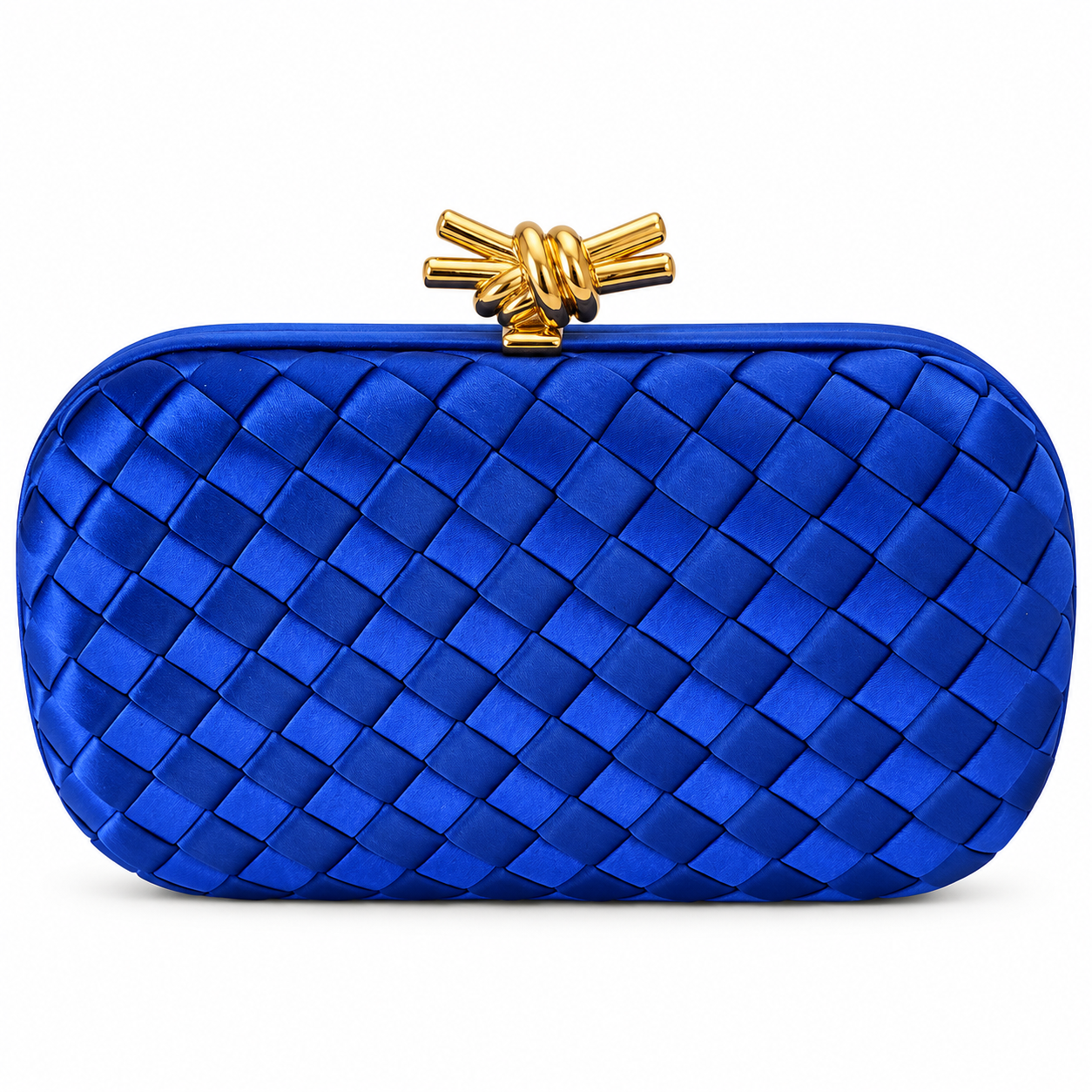Blue Woven Rental Clutch