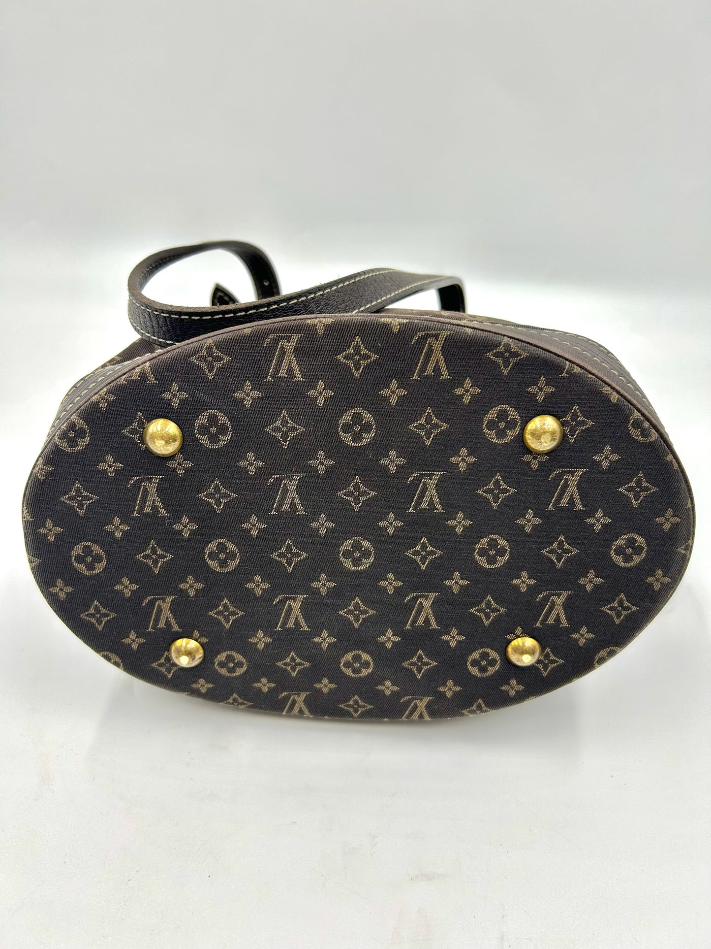 Vintage Louis Vuitton Mini Lin Bucket Bag With Pochette