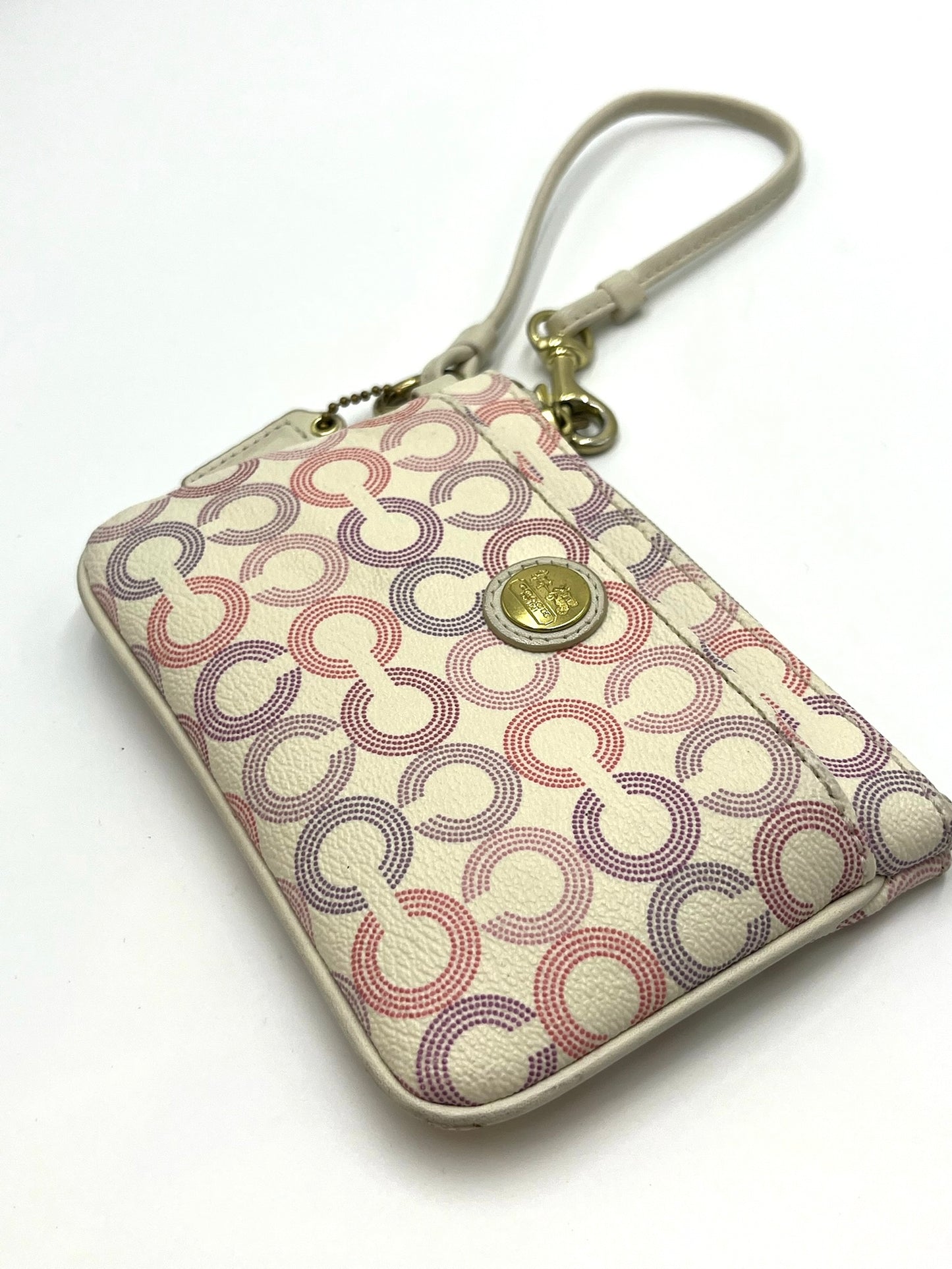 Coach Multi-Color Leather Wristlet