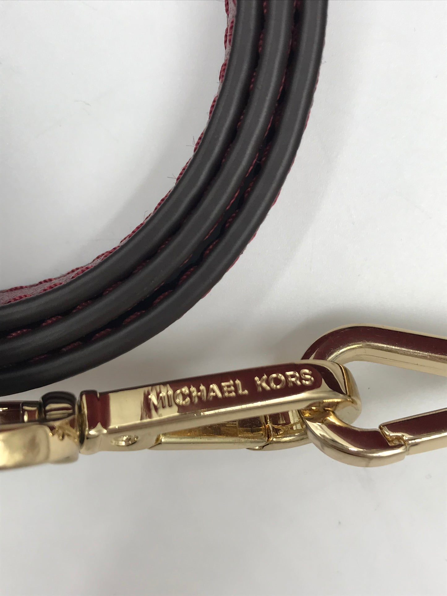 Michael Kors Large Hayley Faux Leather Red Tote