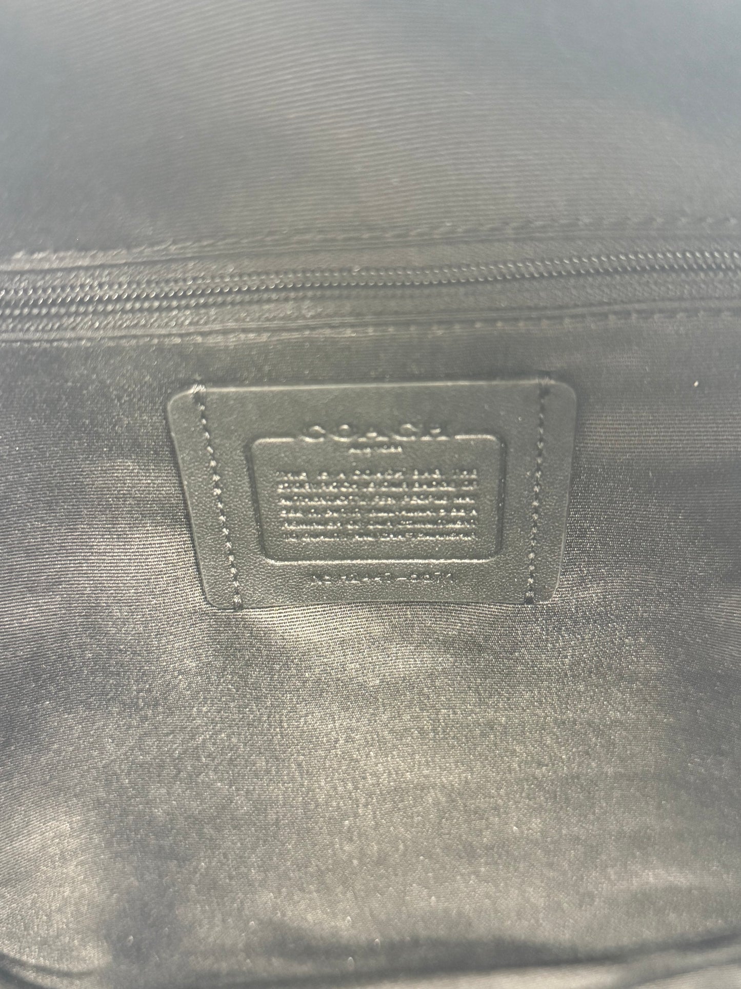 Brand New Coach Black Court Monogram Backpack