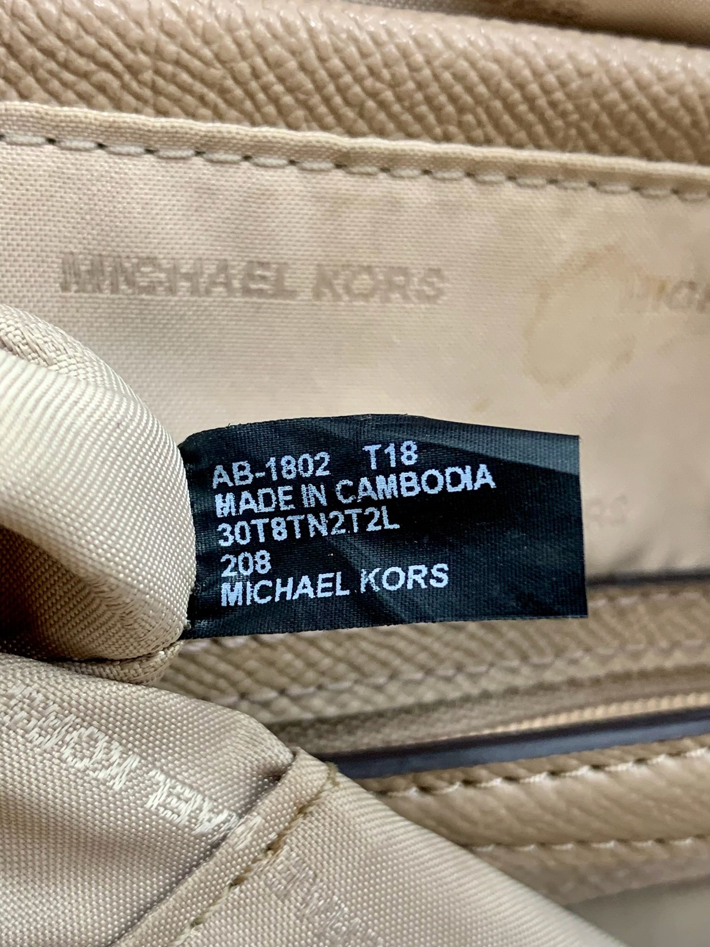 Michael Kors Taupe Large Tote