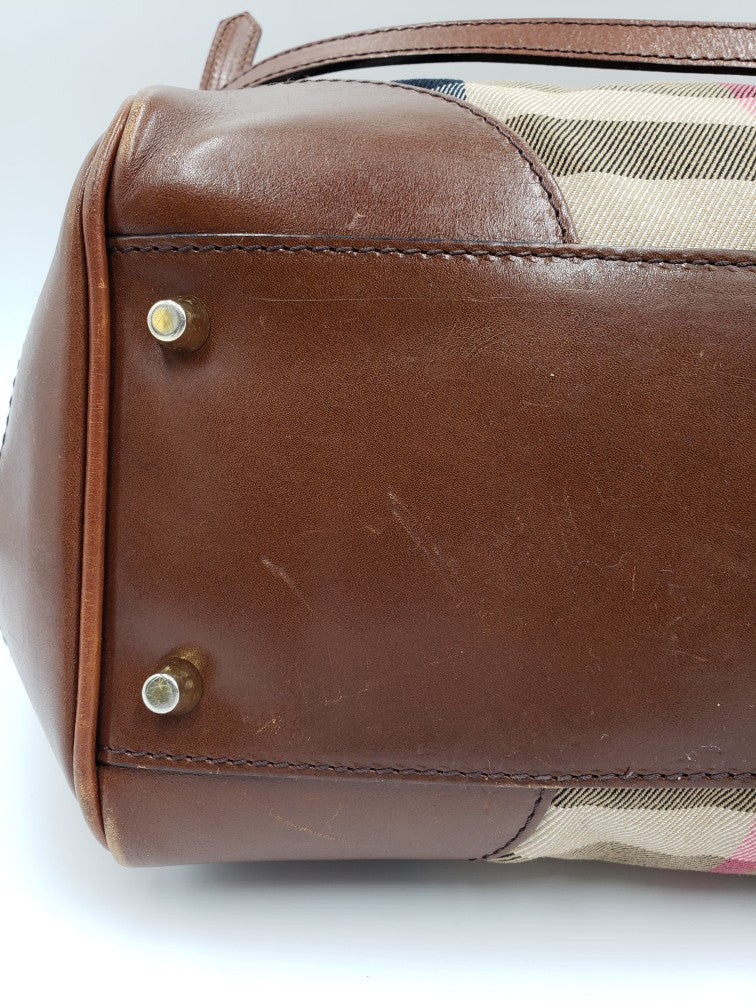 Burberry House Check Canterbury Leather Tote