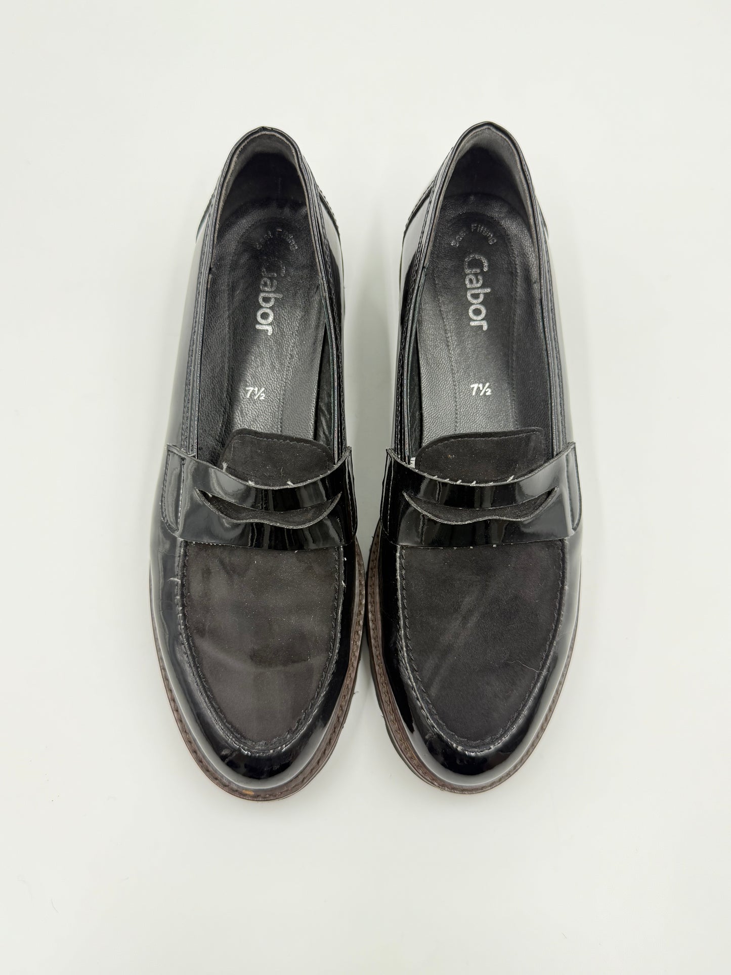 Gabor Black Loafers Size 7.5