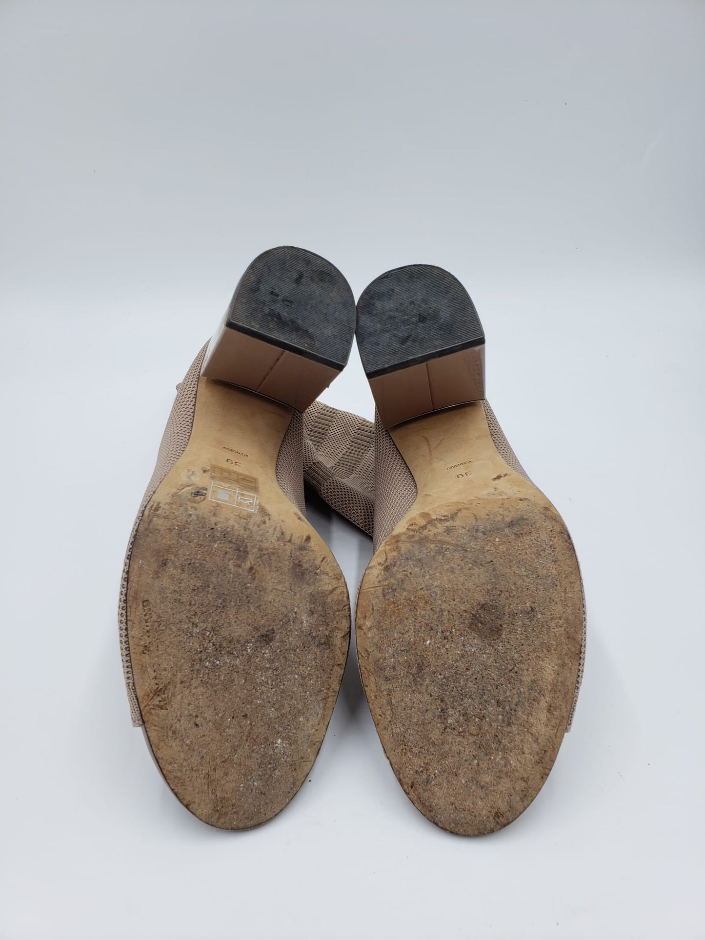 Alexander Wang Biege Knit Sock Bootie Size 39