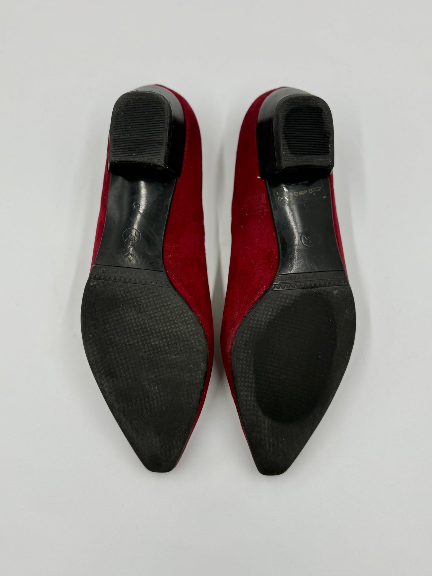 Peter Kaiser Red Pointed Loafers Size 37