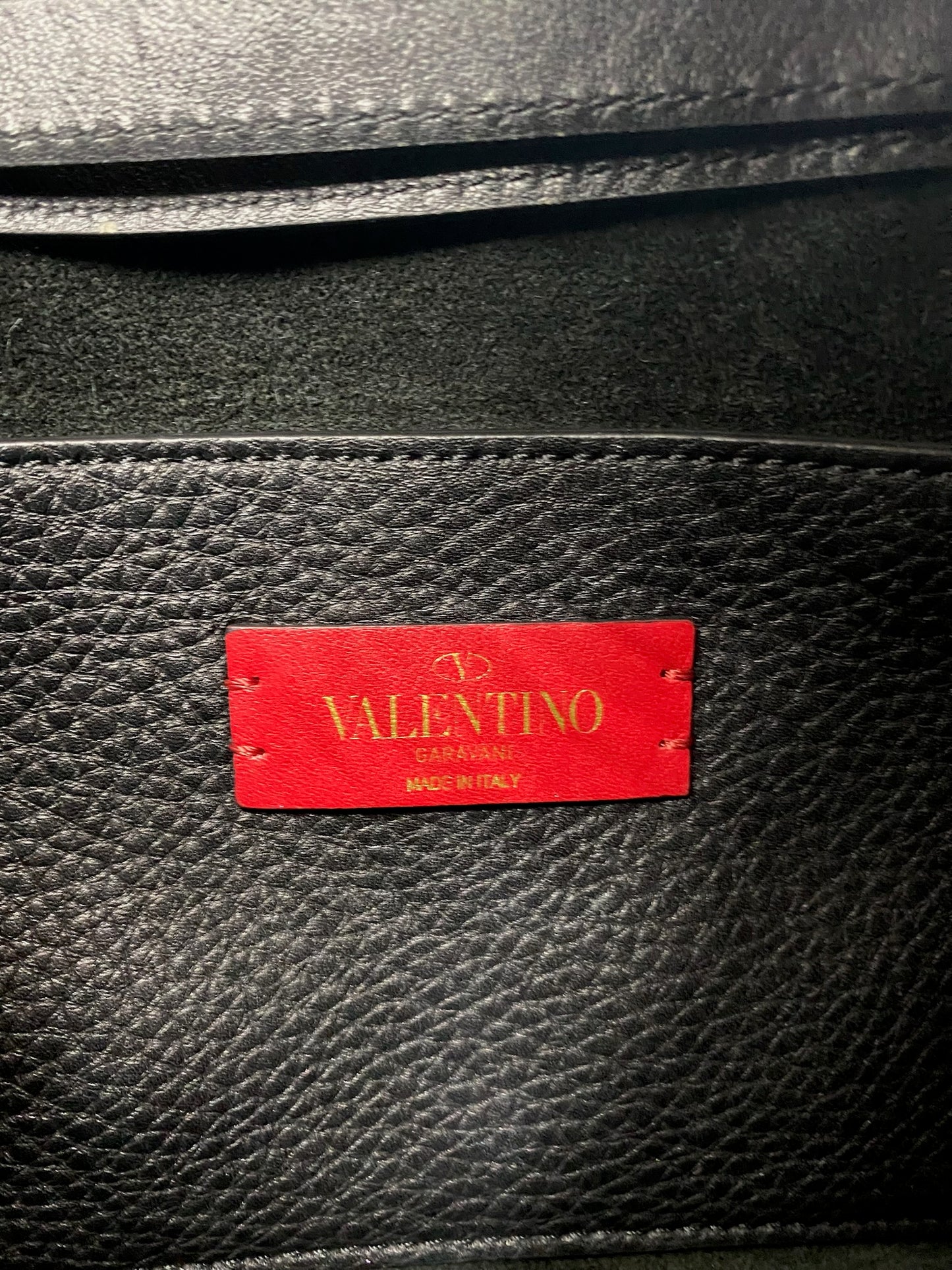 Valentino Black Rockstud Drawstring Cross-Body Bag