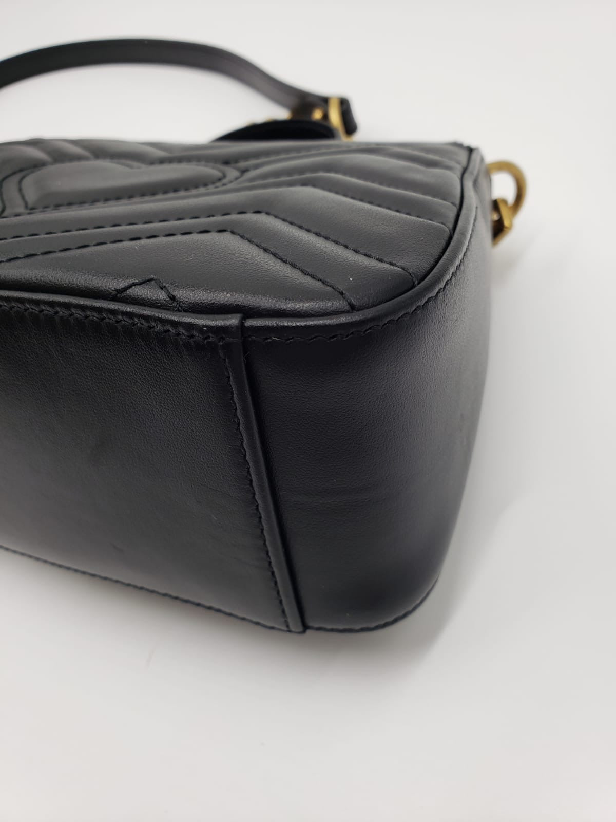 Gucci Marmont Black Top Handle Bag