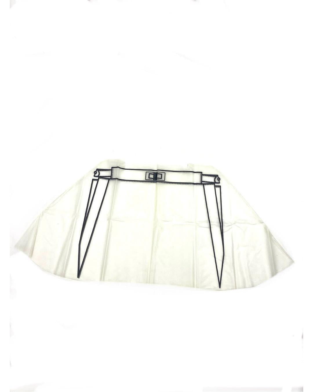 Fendi Grey Selleria Leather Peekaboo Shoulder Bag