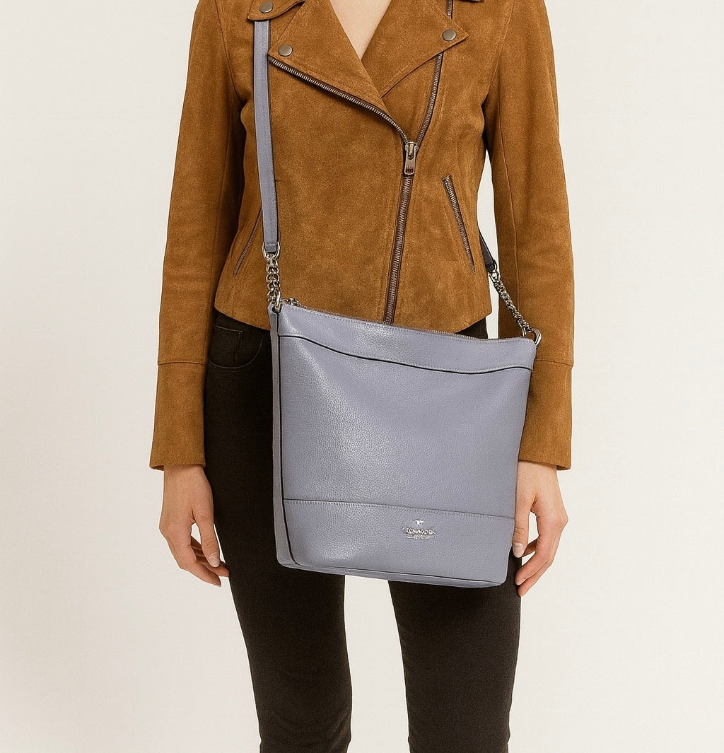 Coach Blue Paxton Duffle Leather Crossbody Bag – Joyce's Closet