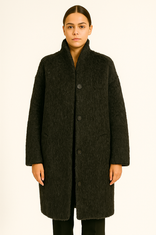 The Fisher Project Grey Alpaca Jacket Size M