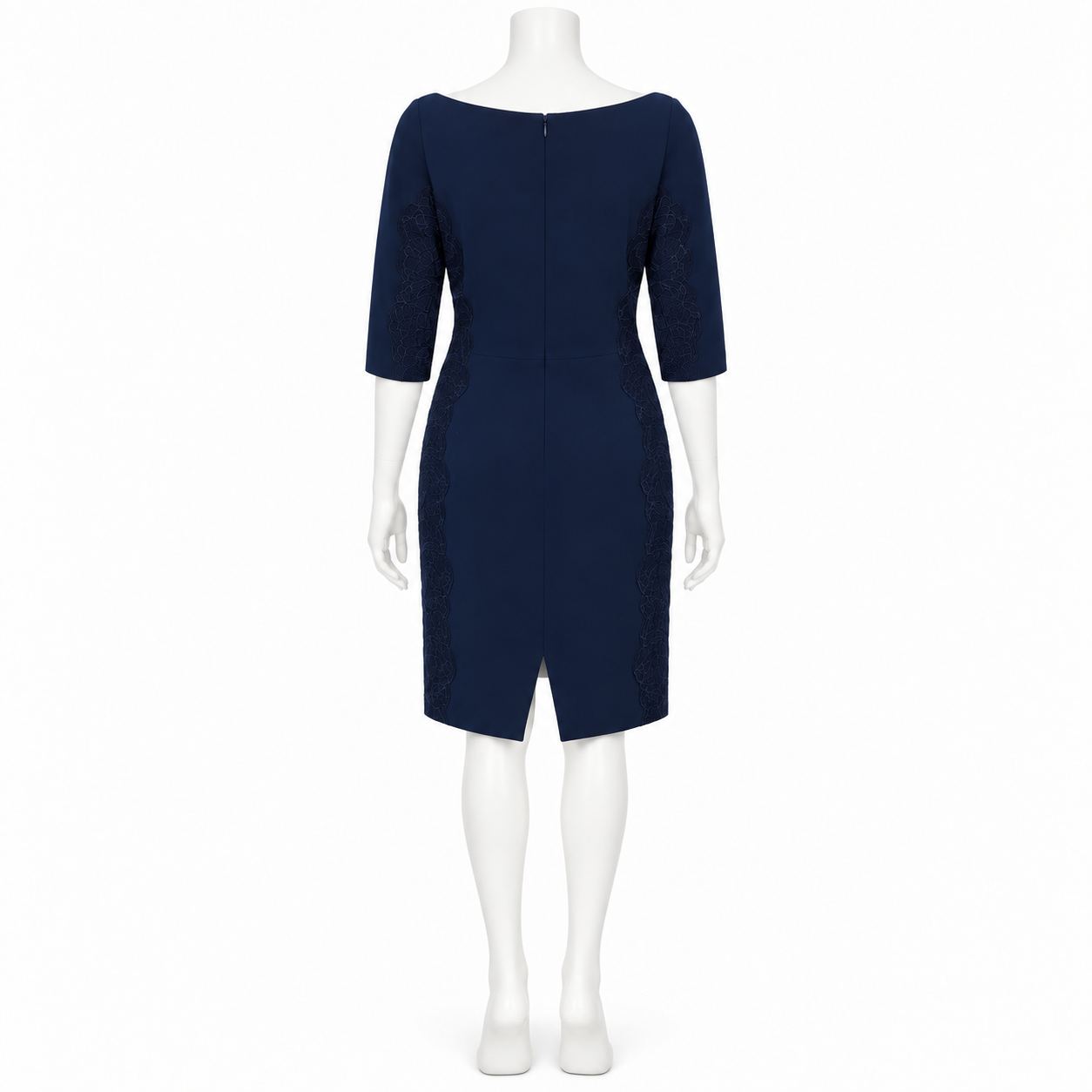 Lafayette 148 Navy Blue Sheath Dress Size 6