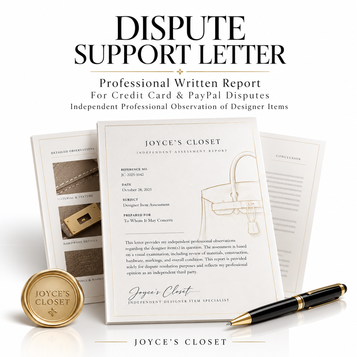 Luxury Purchase Dispute Support Report