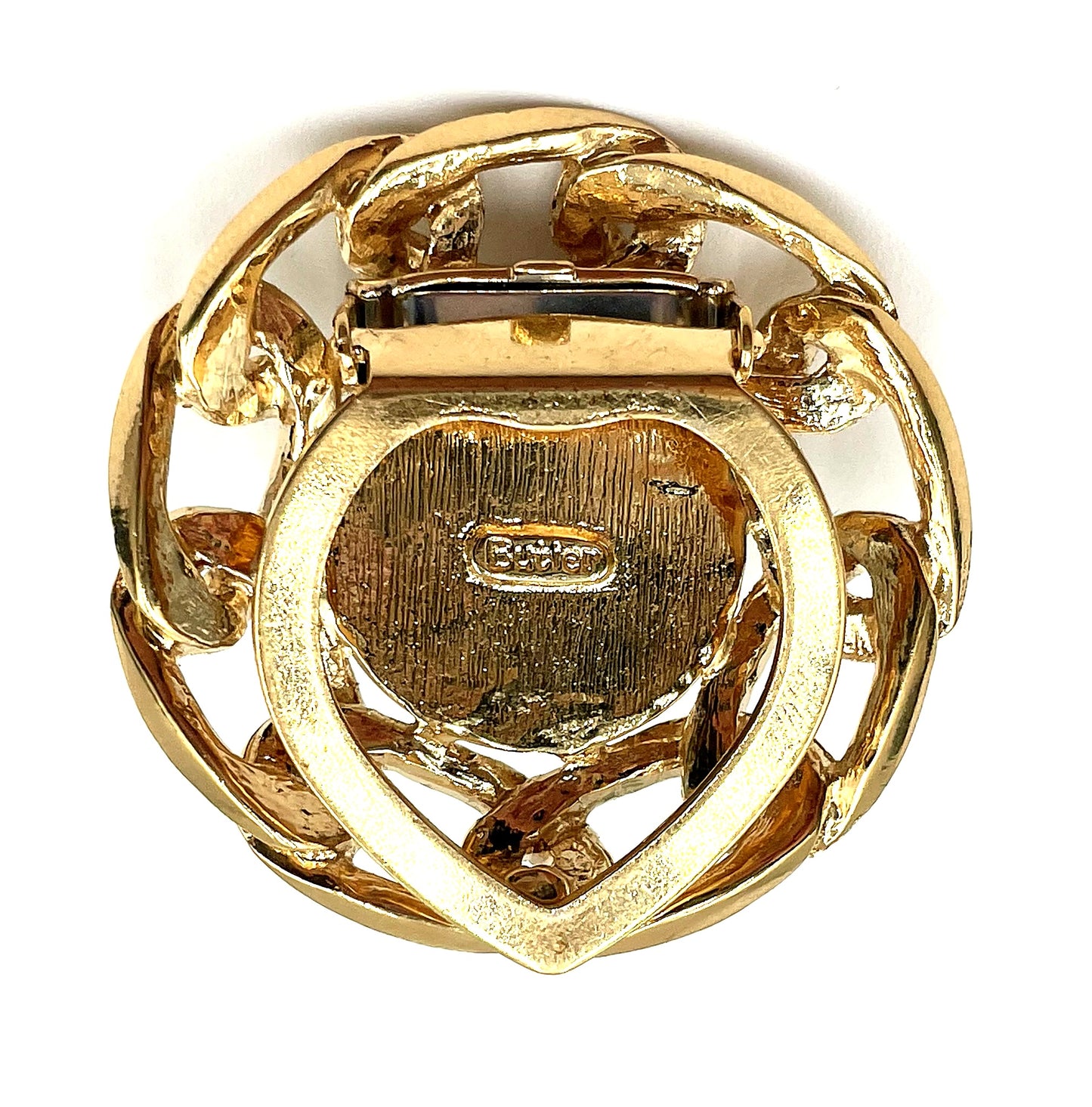 Vintage Butler Pearl & Gold Tone Scarf Clip
