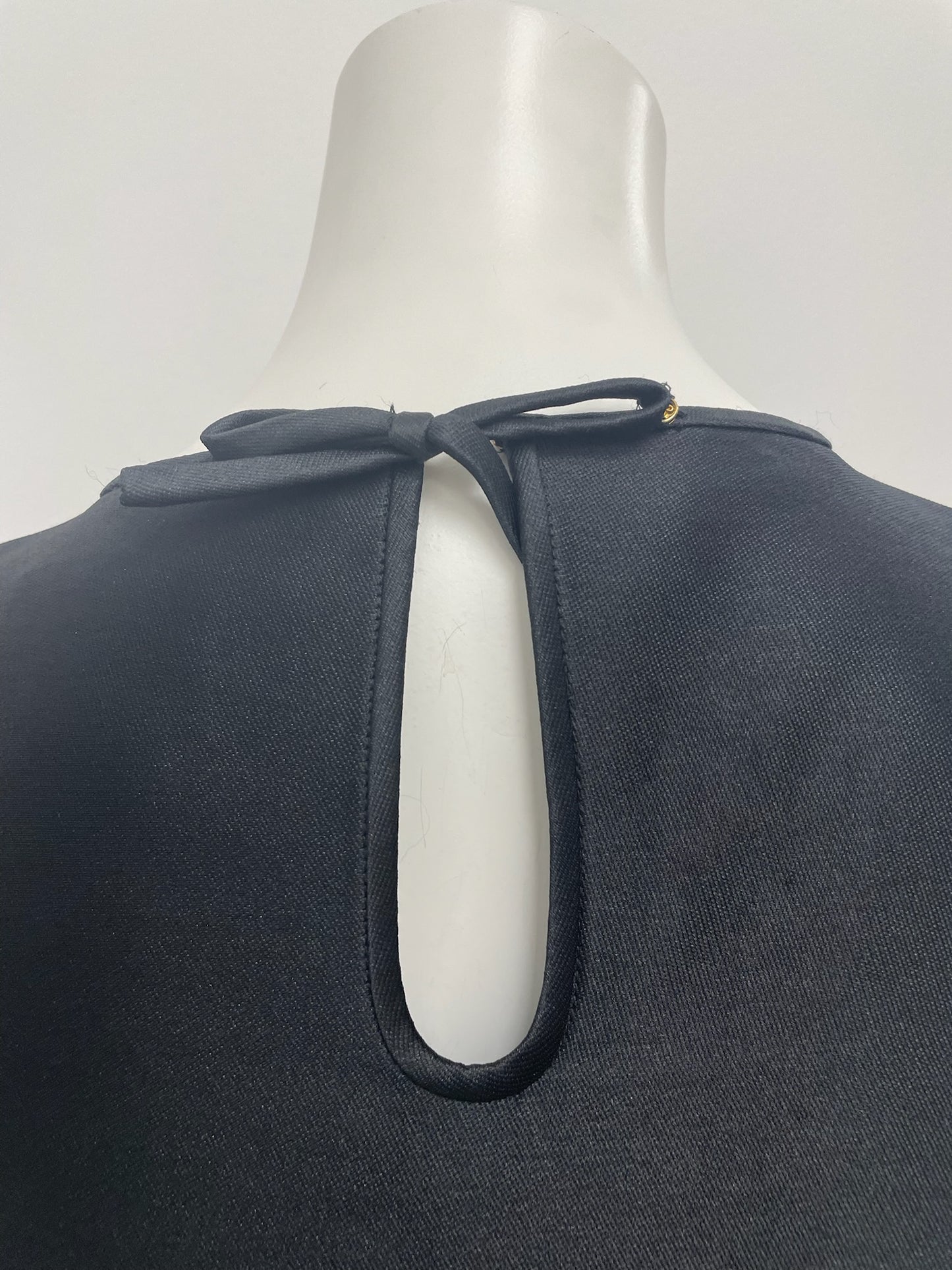 Kate Spade Black Drop Waist Ruffle Dress Size 6