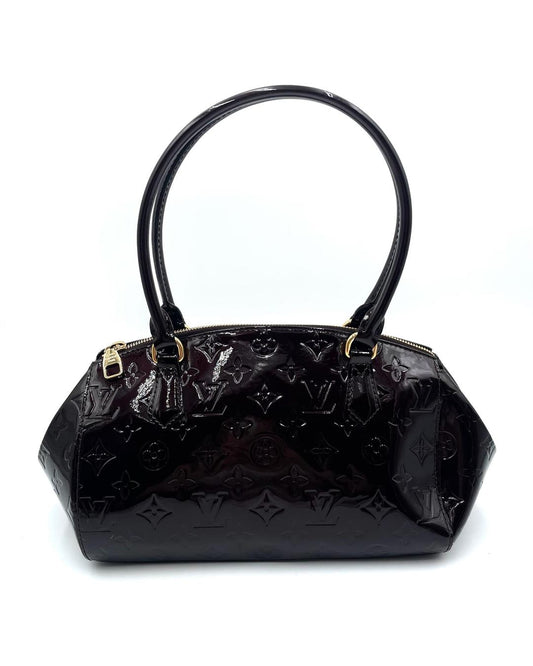 Louis Vuitton Monogram Dark Red Vernis Sherwood Shoulder Bag
