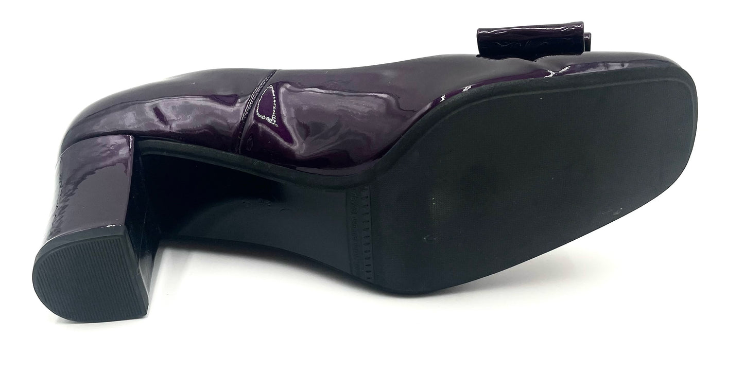 Peter Kaiser Purple Patent Bow Pump Size 5.5