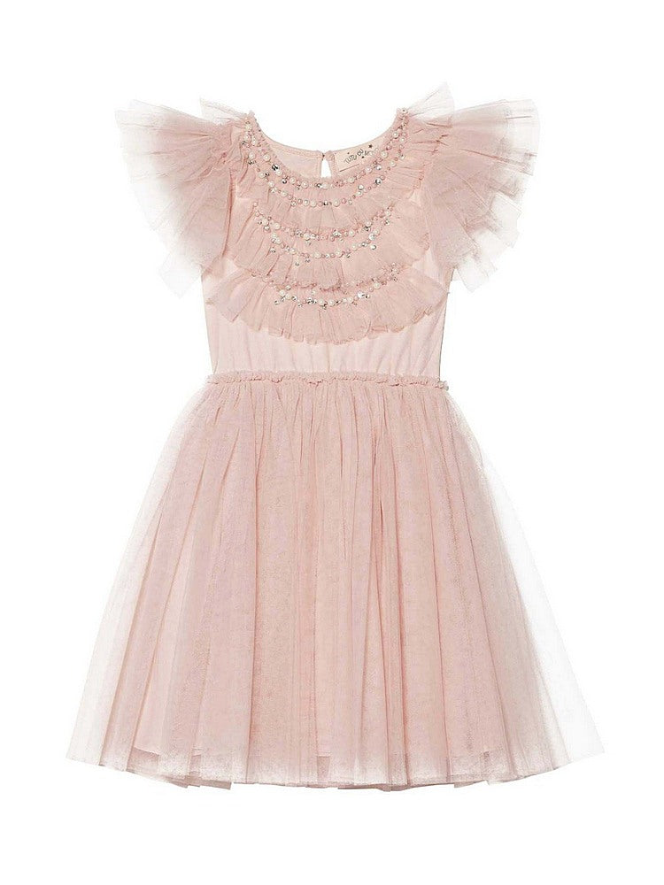 Laila Pink Ruffle Tulle Girls Size 6-7