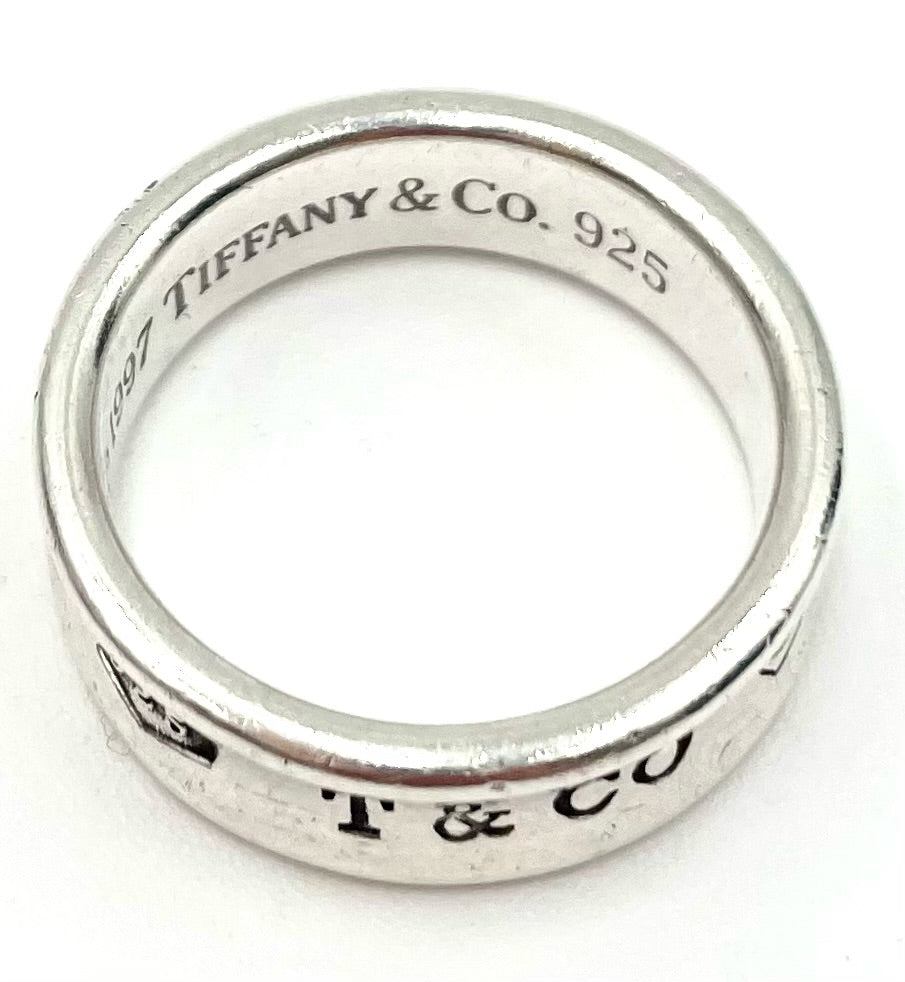 Tiffany & Co 925 Sterling Silver 1837 Ring Size 9