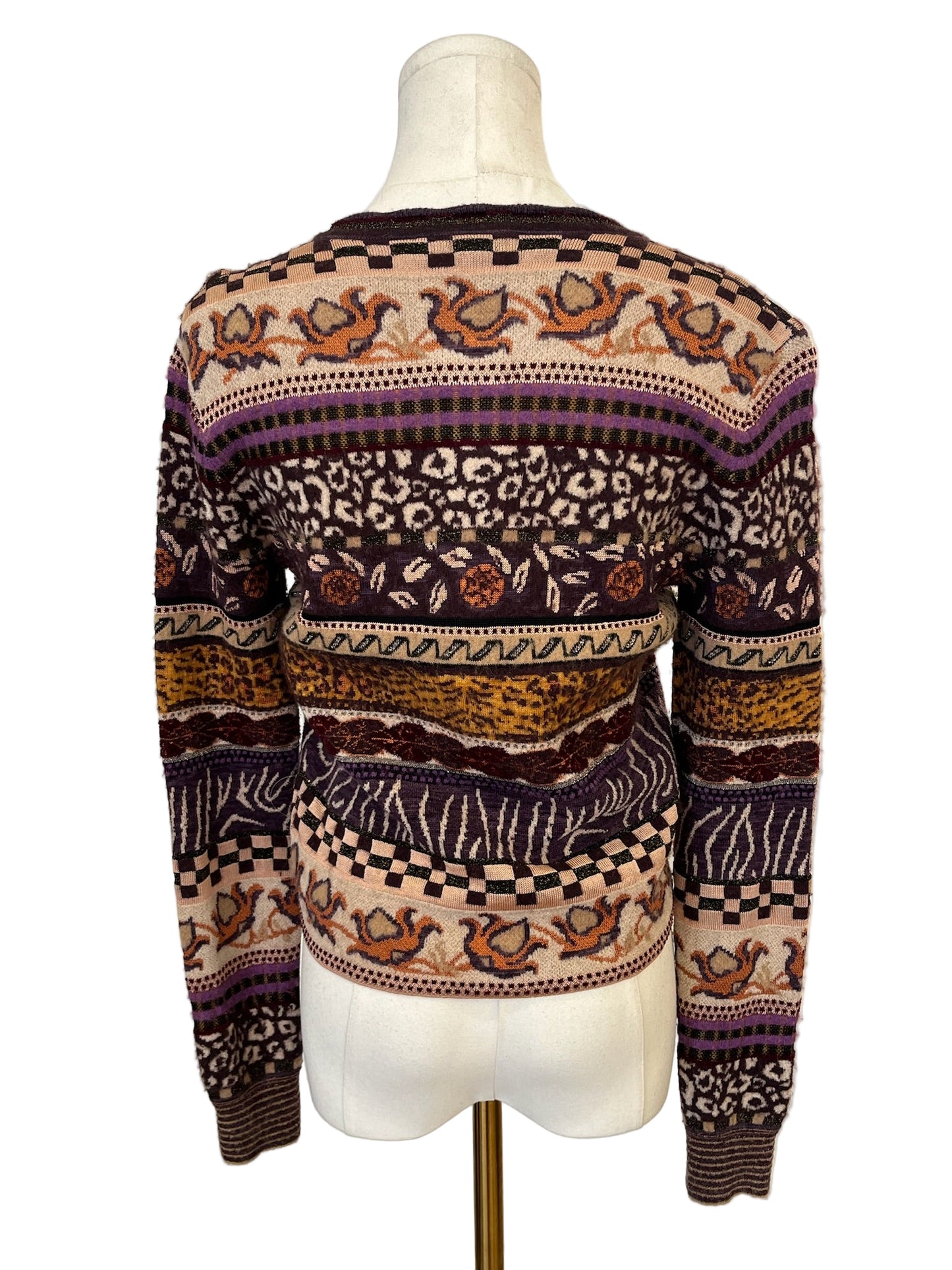 Ulla Johnson Liza Jacquard Knit Cardigan Size S