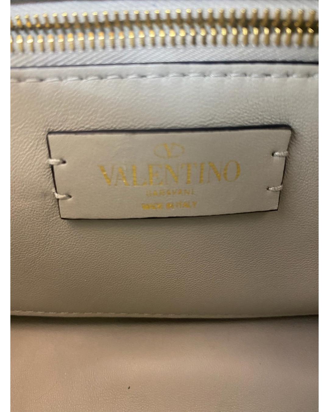Valentino Garavani White Medium Roman Stud Bag