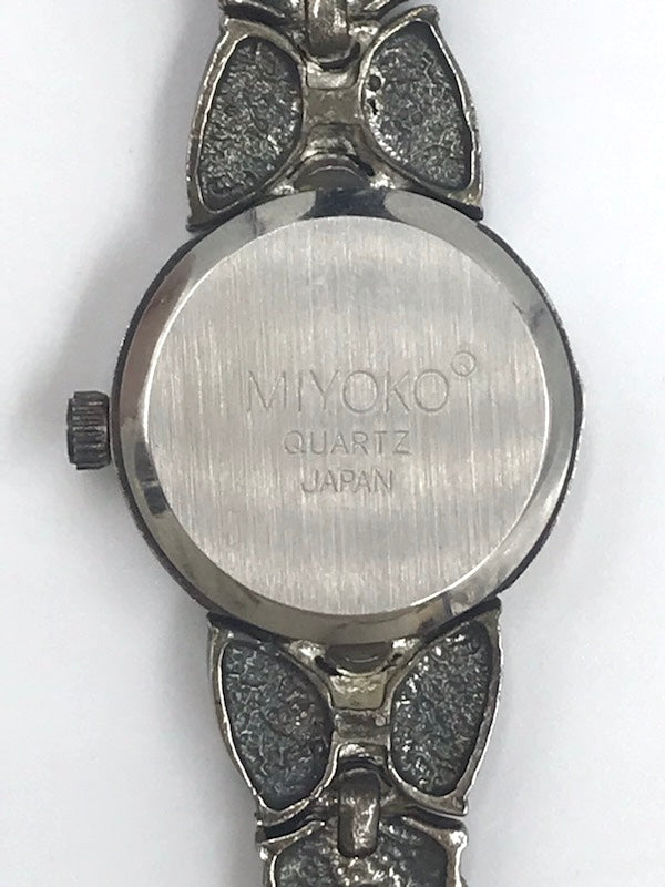 Vintage 1980s Miyoko Art Deco Rhinestone Quartz Watch