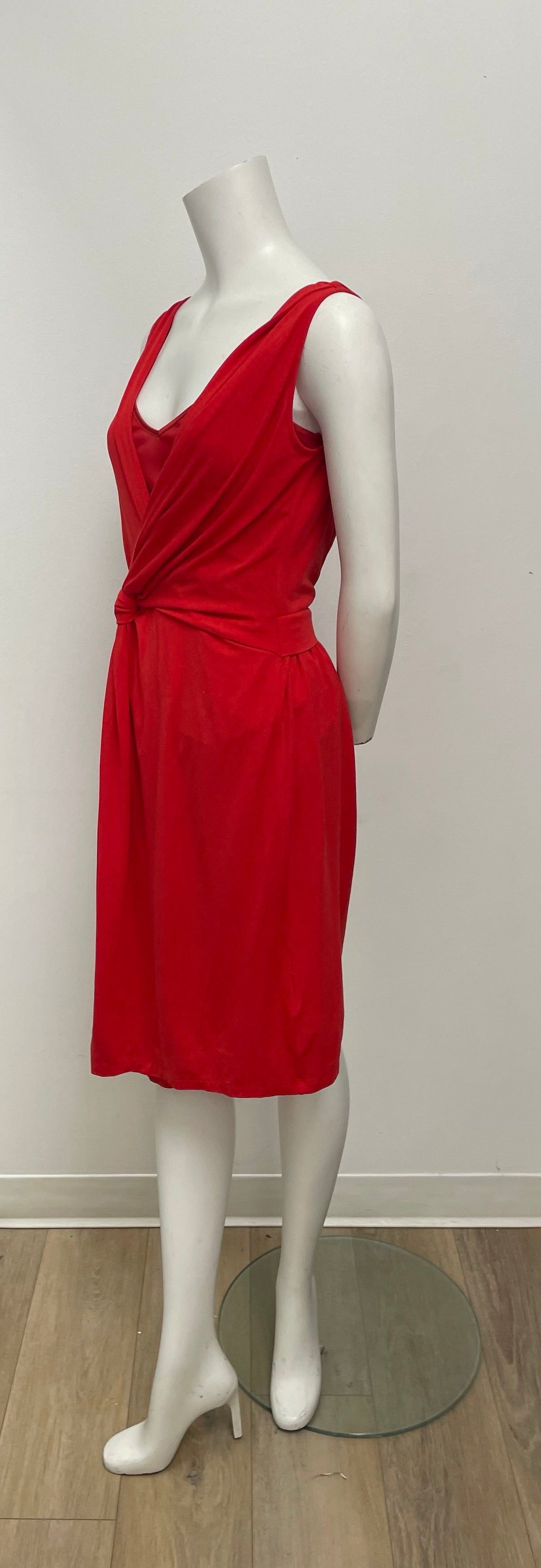 Weekend Max Mara Red Twist Dress Size S