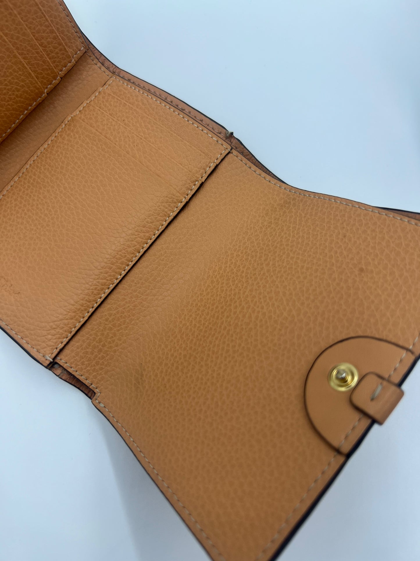 Chloe Darryl Peach Trifold Leather Wallet