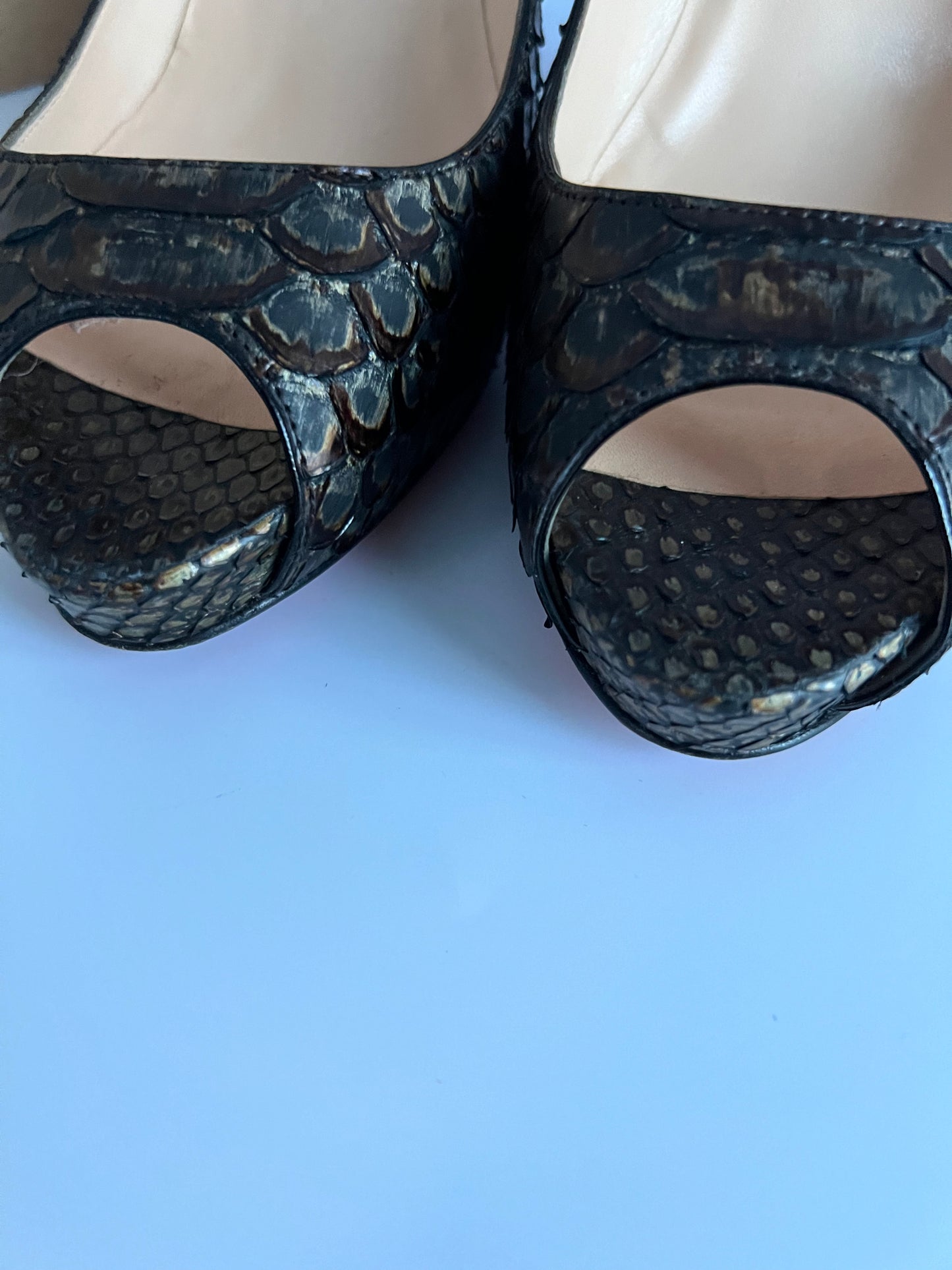 Christian Louboutin Mater Claude Python 85cm Pump Size 40