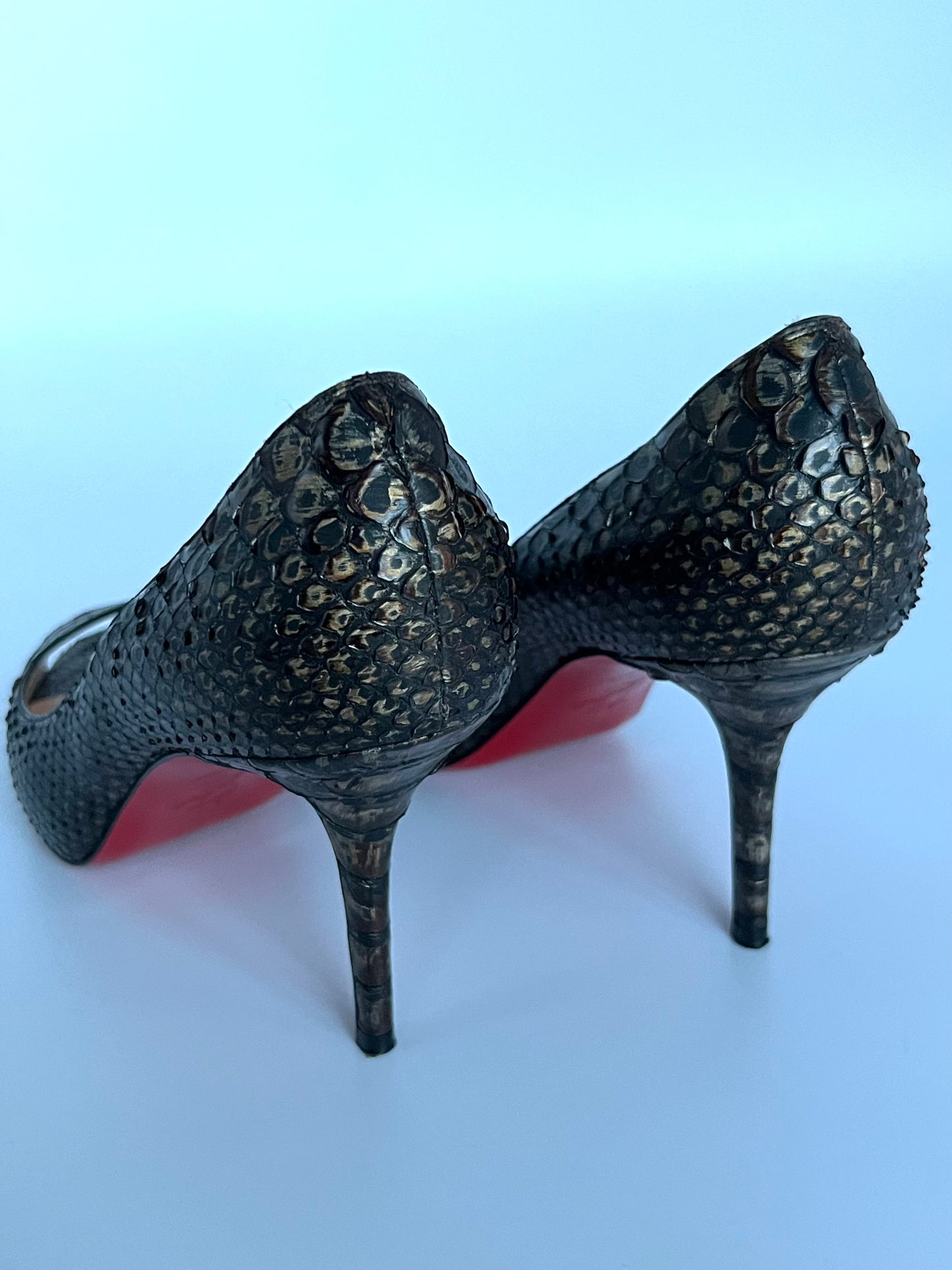 Christian Louboutin Mater Claude Python 85cm Pump Size 40