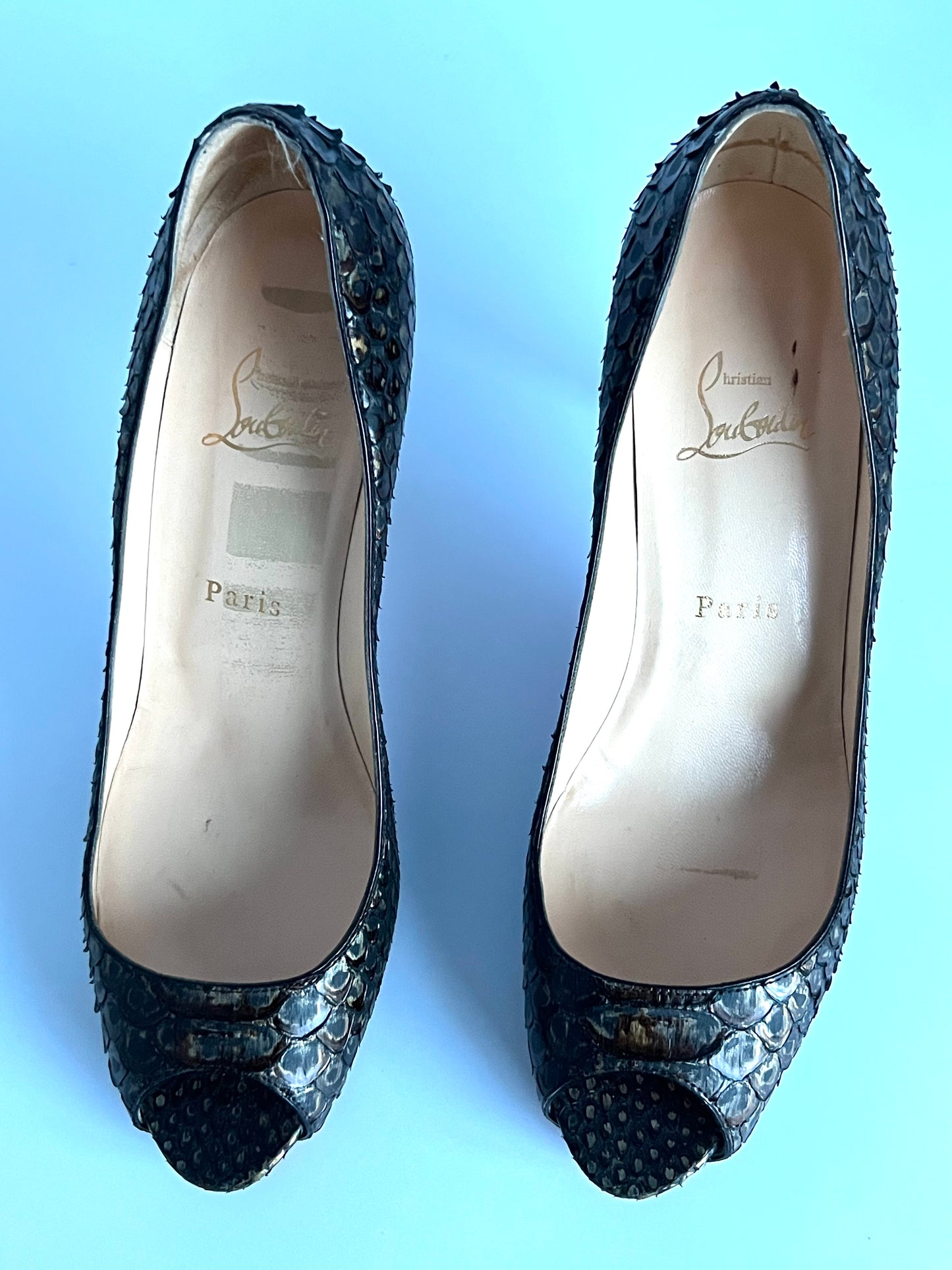 Christian Louboutin Mater Claude Python 85cm Pump Size 40