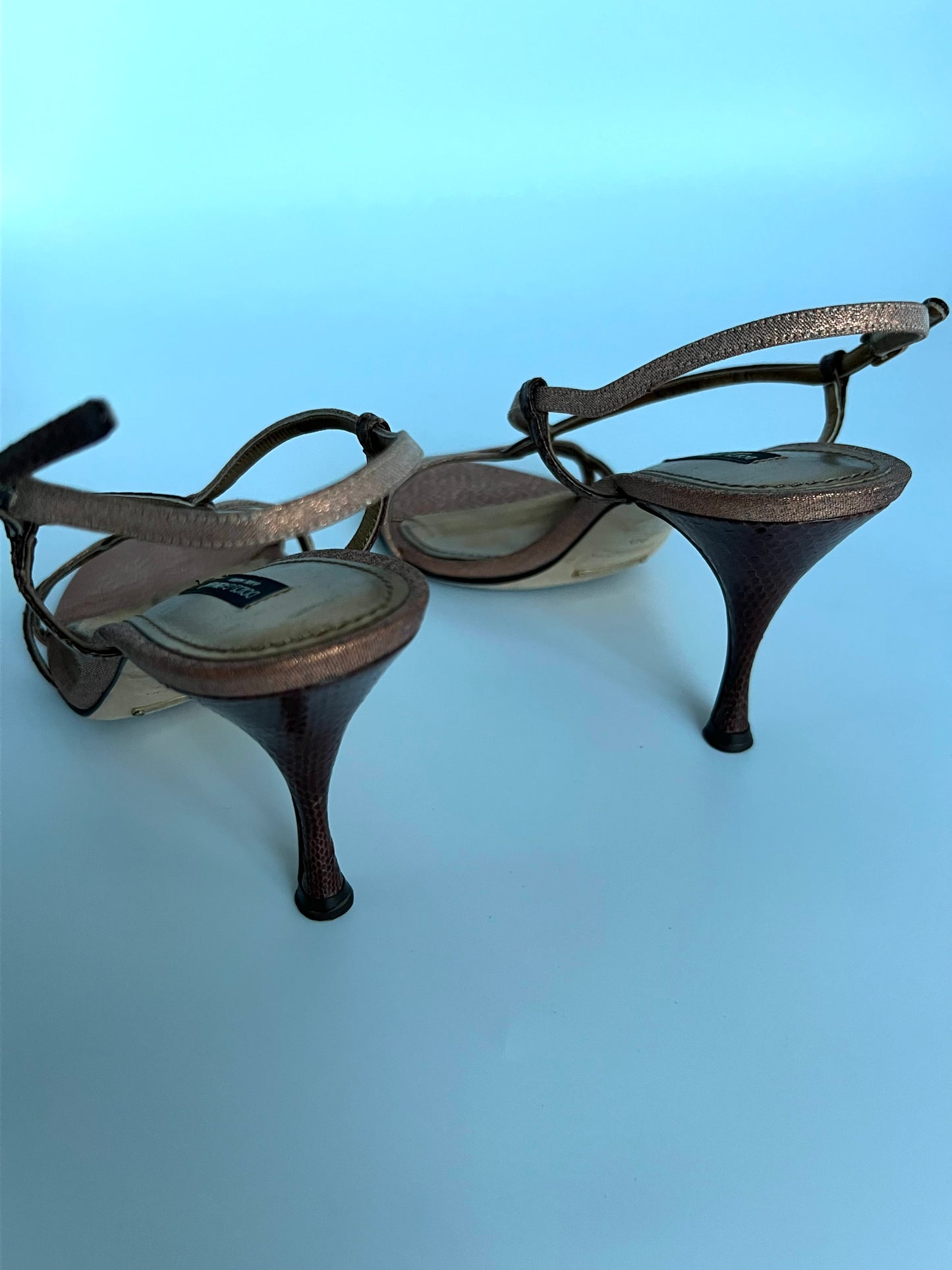 Dolce & Gabanna Copper Strappy Heels Size 40