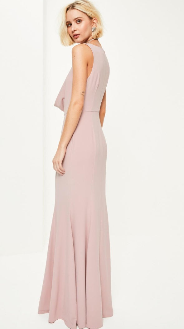 Dusty Rose Floor Length Formal Dress Rental