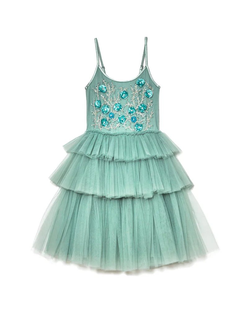 Jade Kids Green Tulle Kids Size 8-9 Years