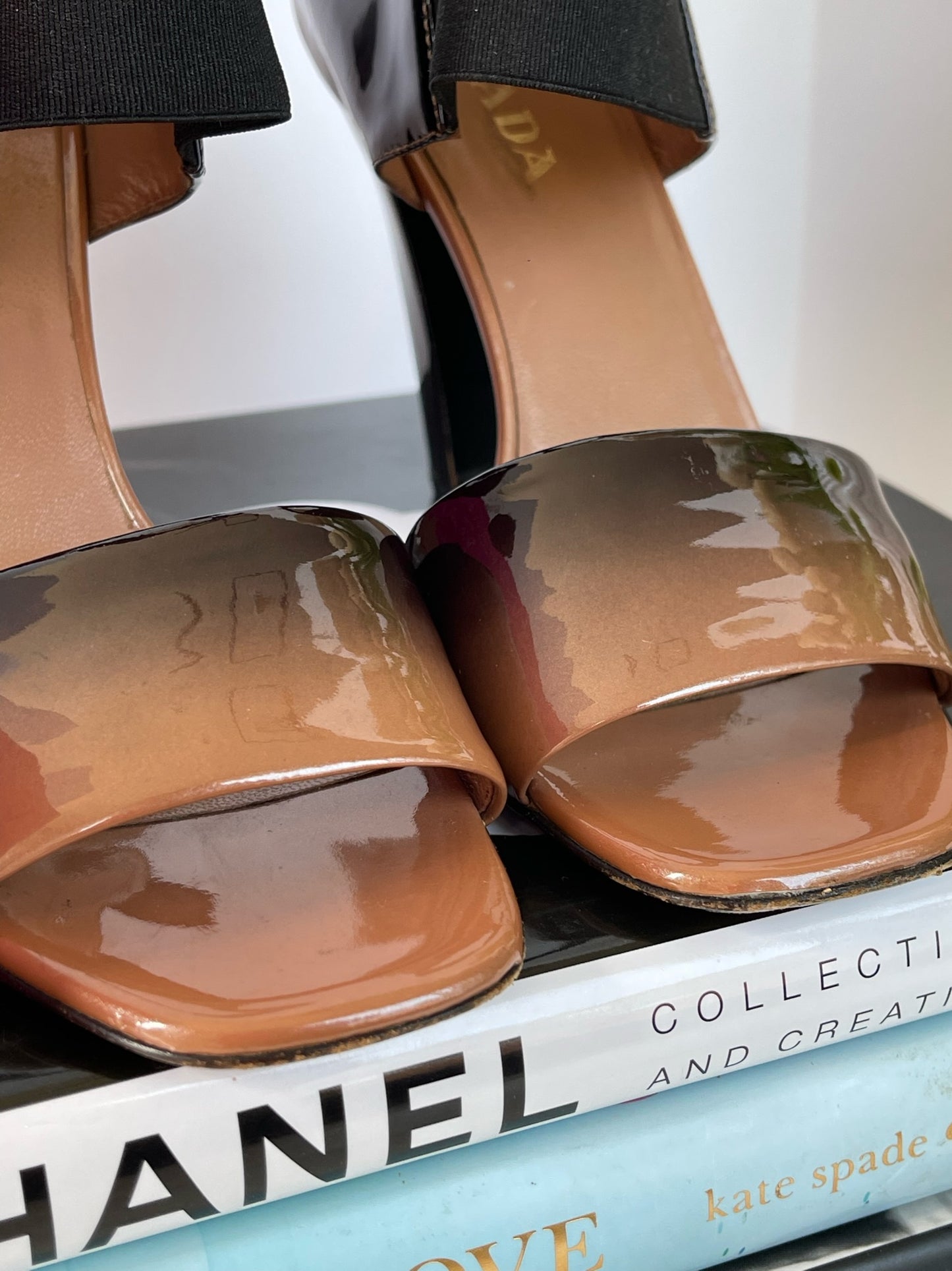 Prada Ombre Open Toe Heels Size 36