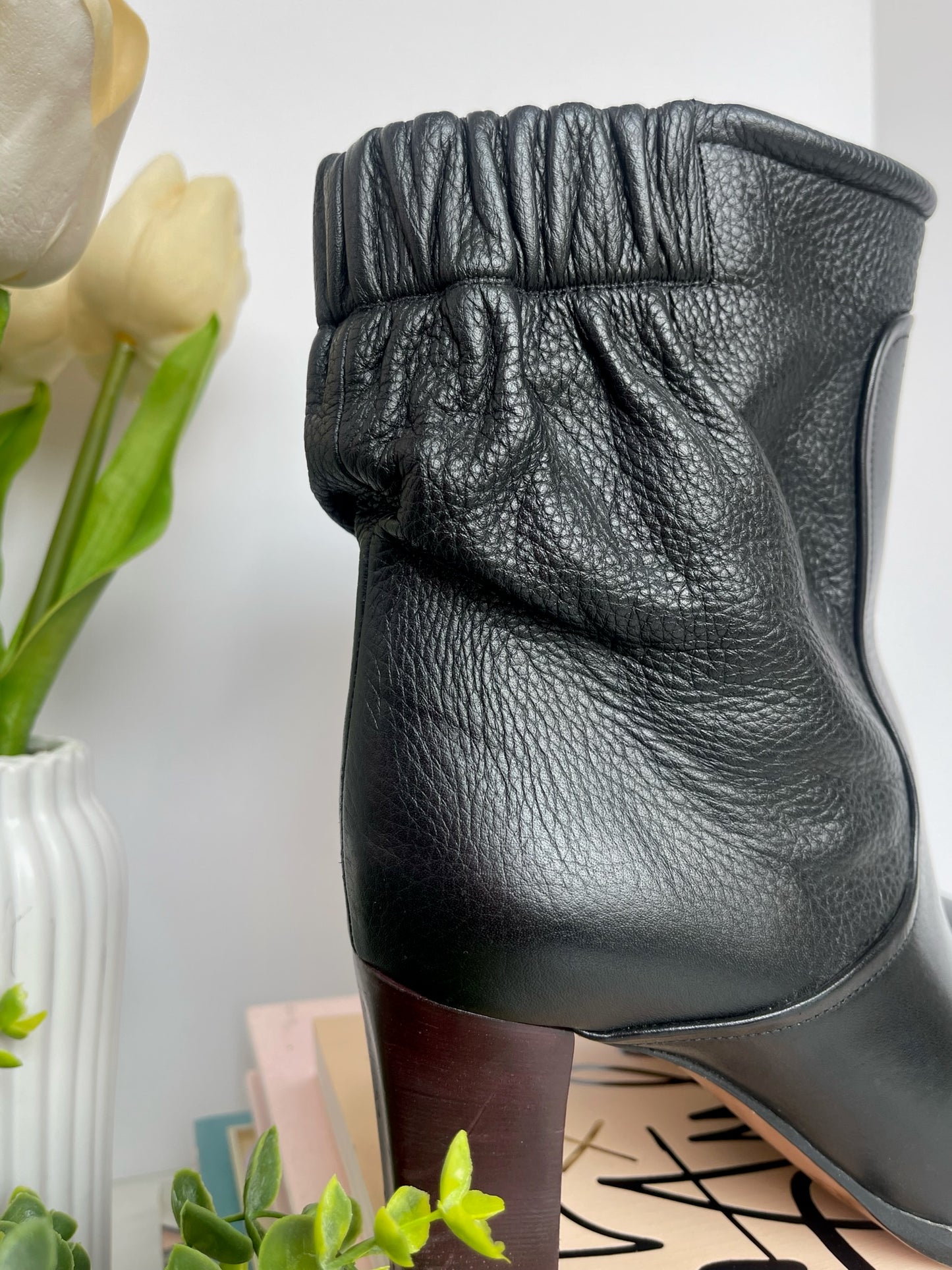 Chloe Black Ankle Boots Size 38.5