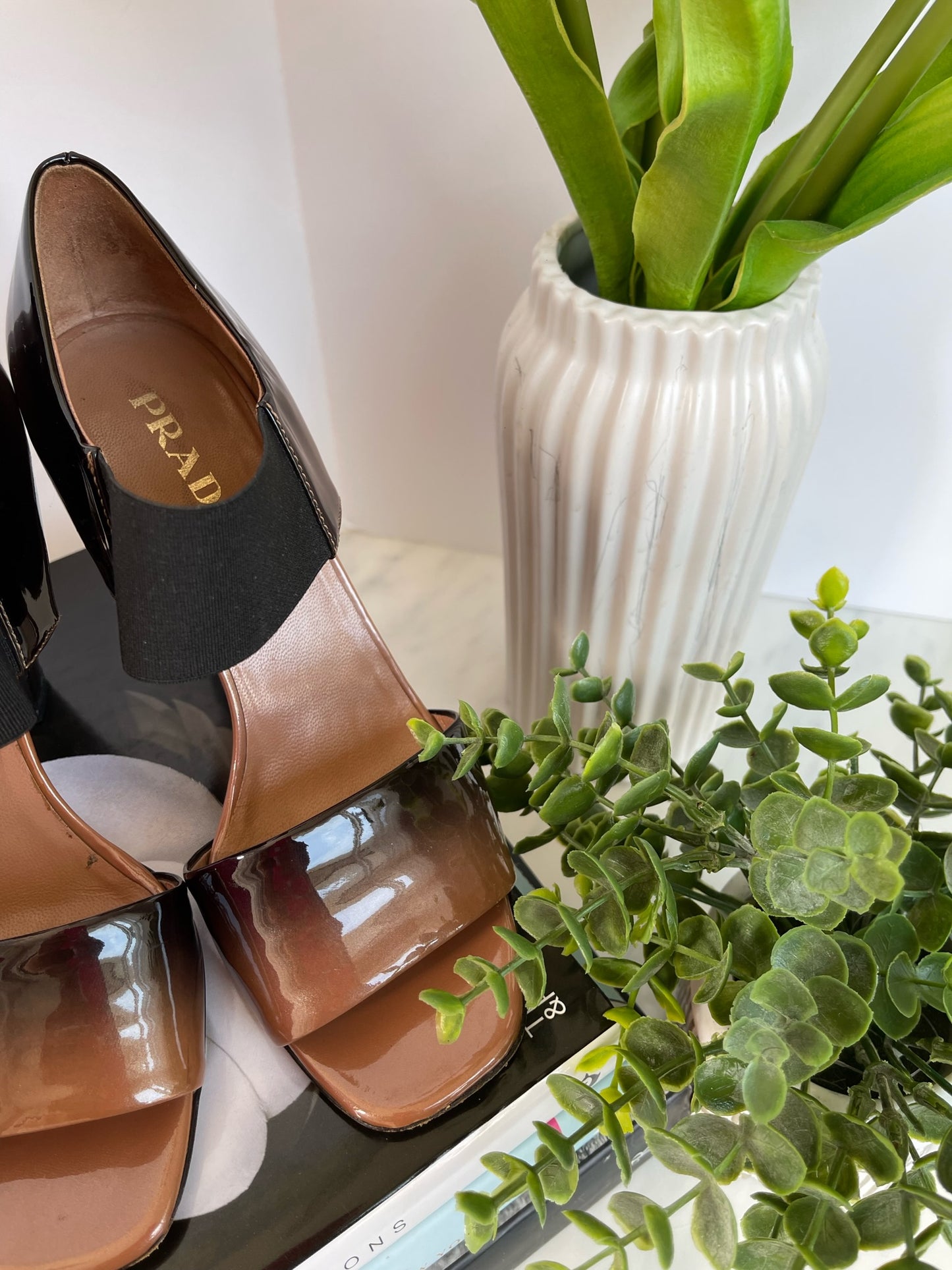Prada Ombre Open Toe Heels Size 36