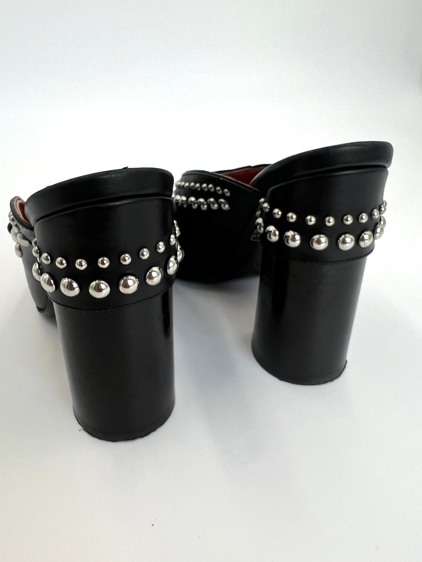 3:1 Philip Lim Black “Patsy” Silver Stud Mule Size 37