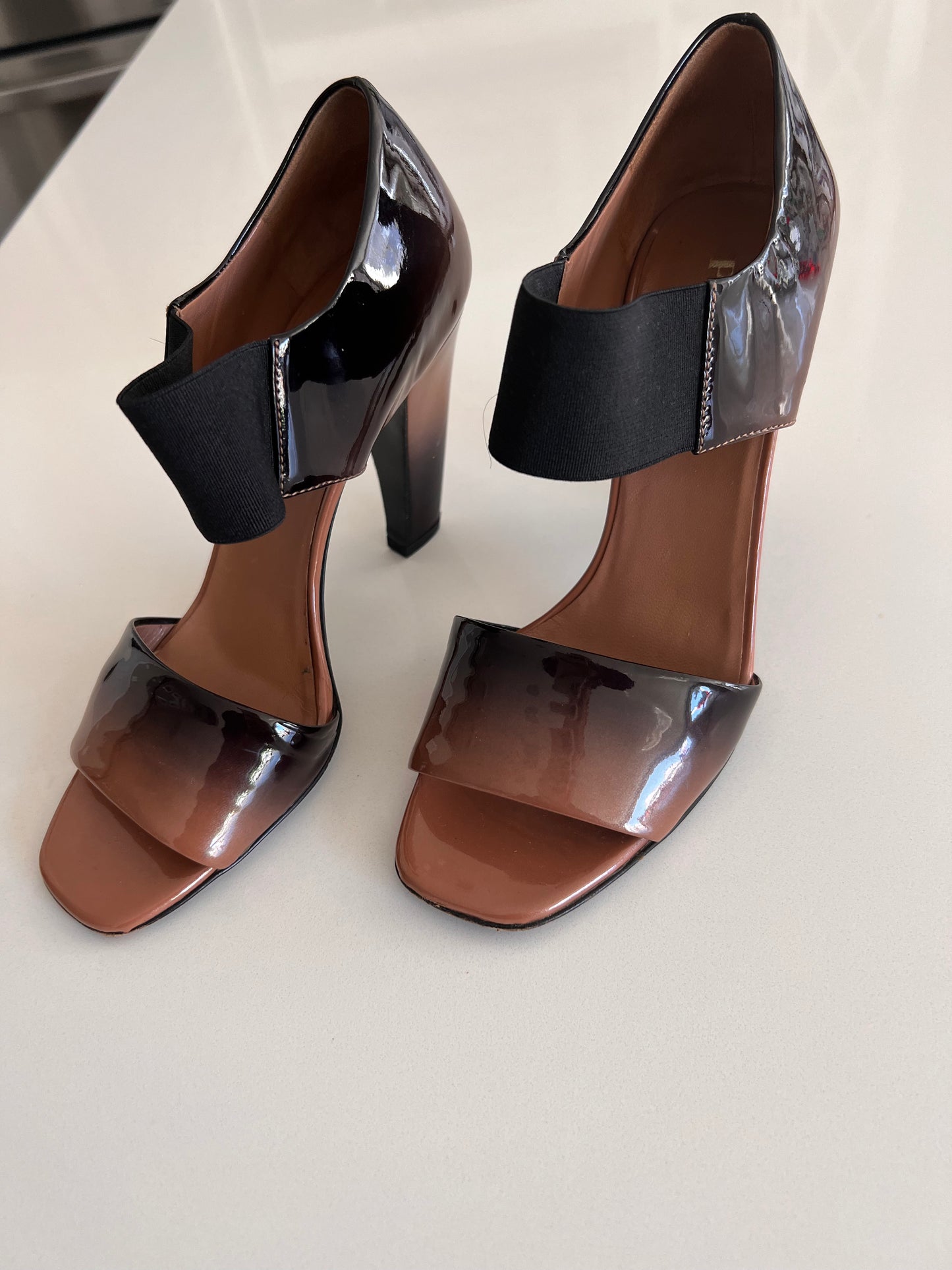 Prada Ombre Open Toe Heels Size 36