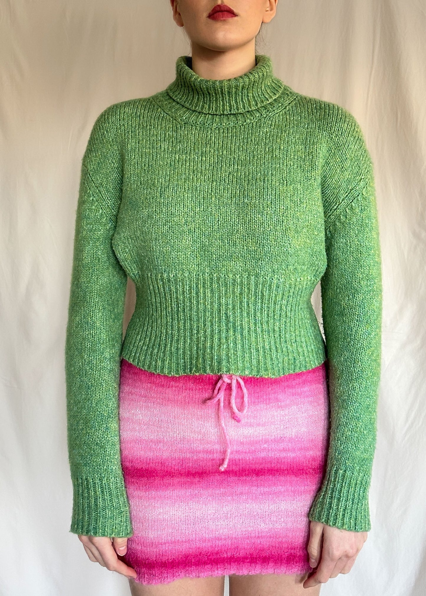 Paloma Wool Green Sophia Turtleneck Sweater Size S