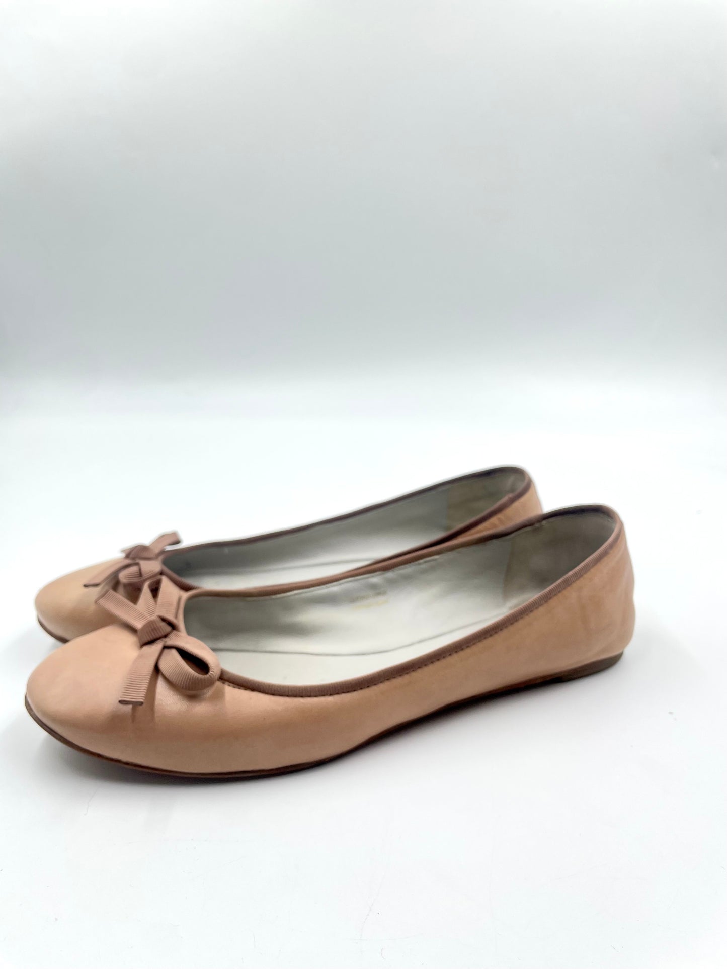 Vera Wang Pink Leather Ballet Flats Size 7.5