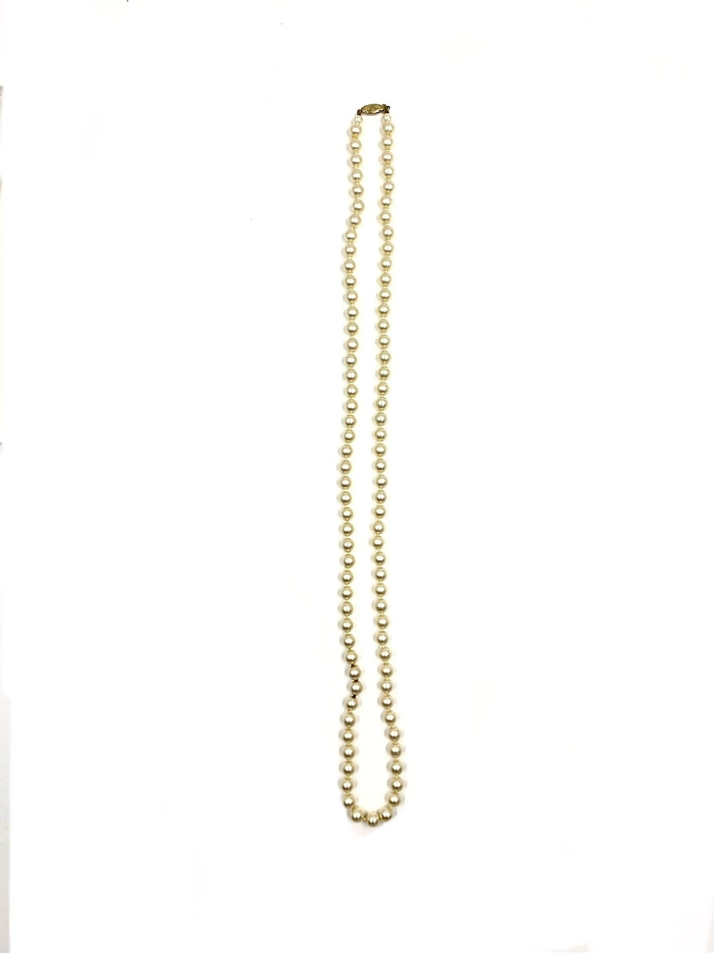 Vintage 1950s Faux Pearl Necklace