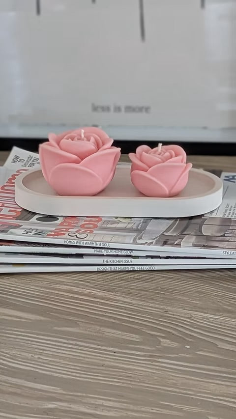 Rose Candle Set