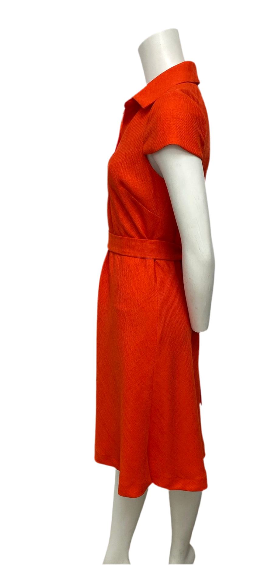 Badgley Mischka Orange Collared Tunic Dress Size 0